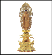 京型 ケマン台4仏白檀寸（浄土宗）